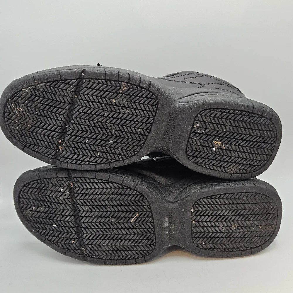 Sketchers  slip resistant  leather work shoes size 11.5 - Picture 11 of 15